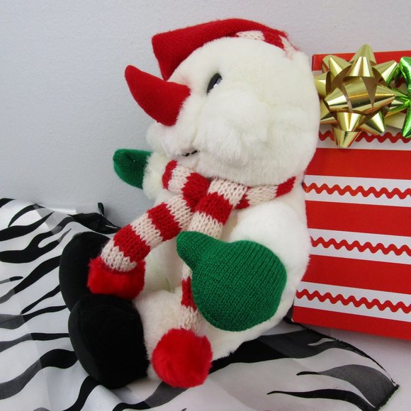 Vintage Cuddle Wit Stuffed Plush Snowman - Picture 2 of 8